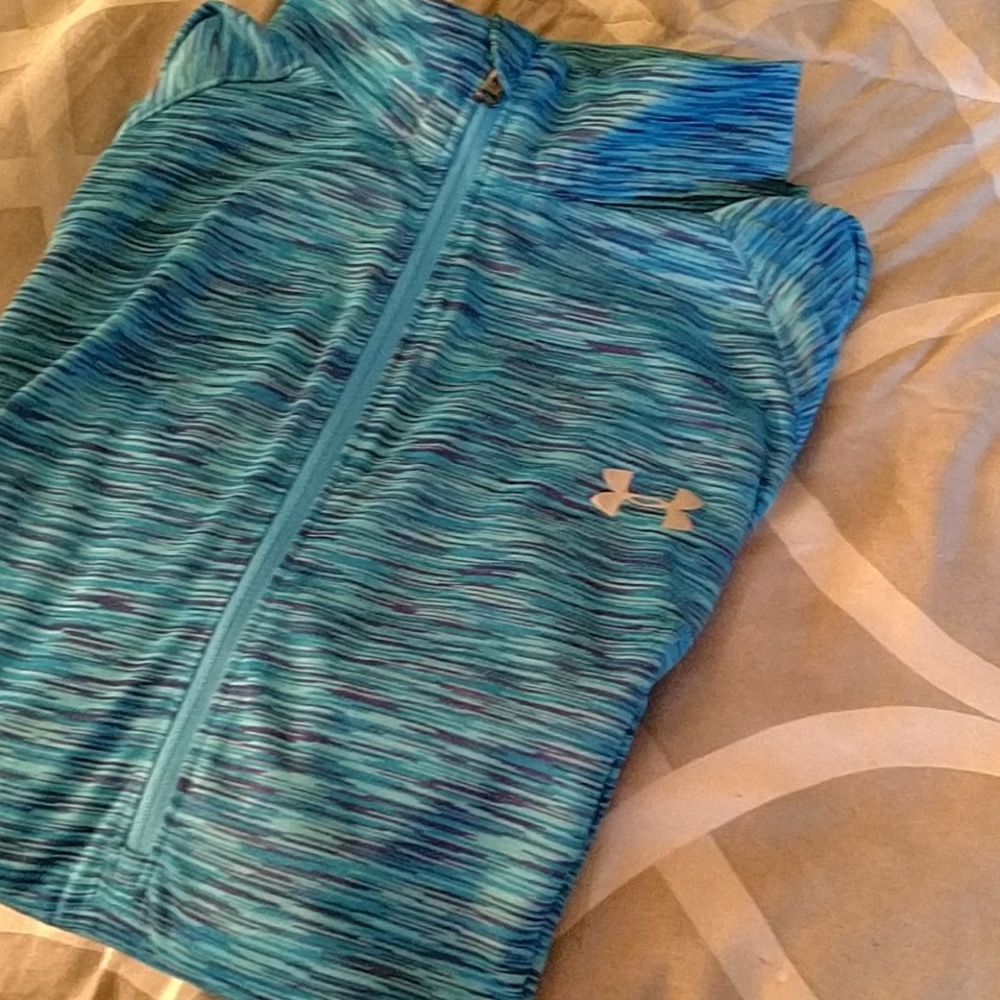Under Armour quarter zip blue pullover top size Large - Picture 4 of 4
